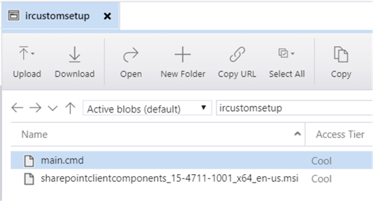 uploaded files