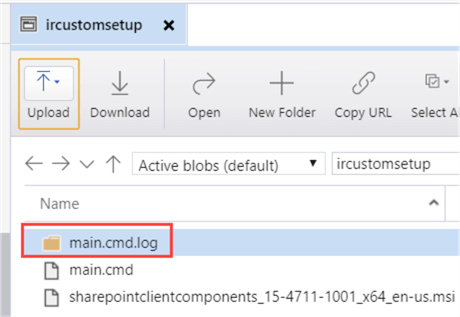 log folder