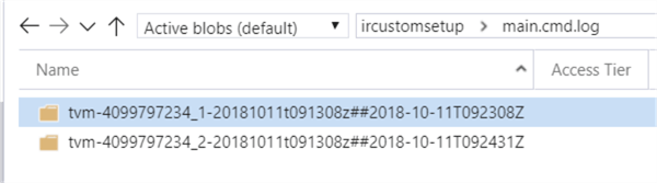 node specific log folder