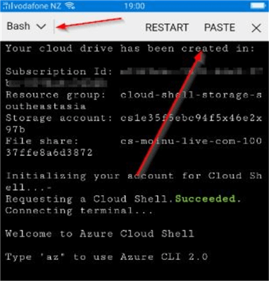 cloud shell