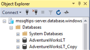 ssms object explorer