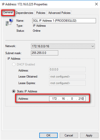 failover cluster manager