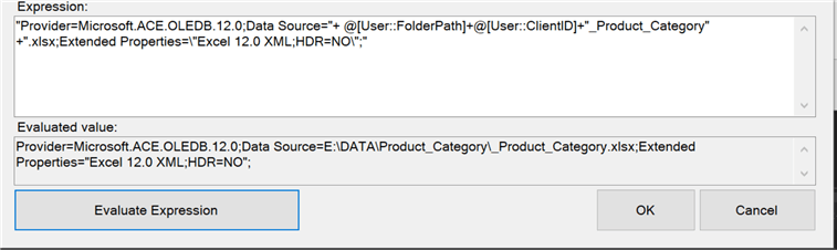 ssis expression editor