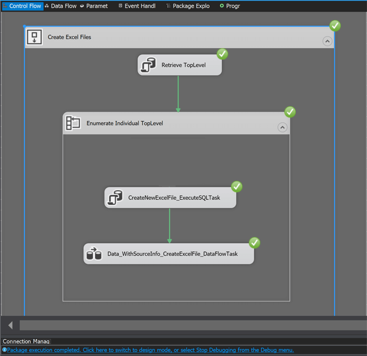 ssis package flow