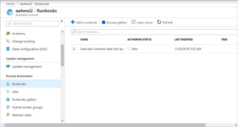 Process Automation - new run book