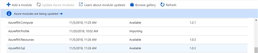 Process Automation - Importing a dependent module named Azure RM Profile.