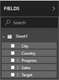 Fields list