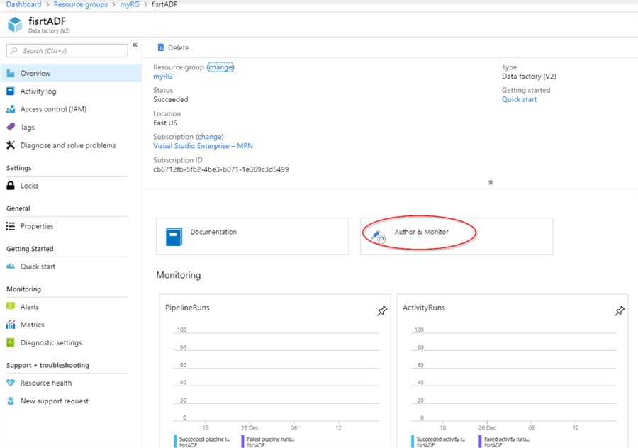 Create Azure Data Factory Pipeline