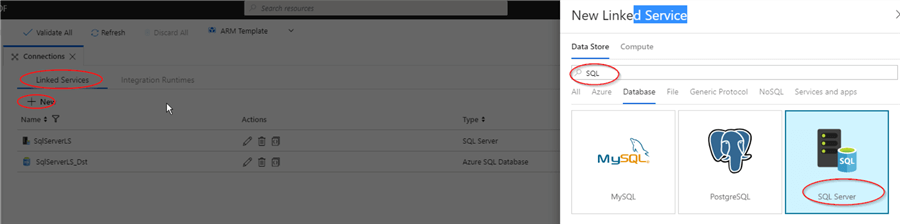 linked services