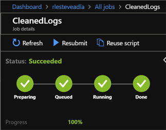 cleaned logs
