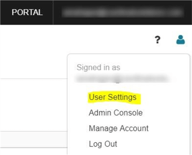 User Settings