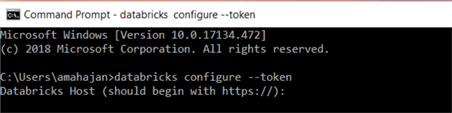 Configure token in databricks
