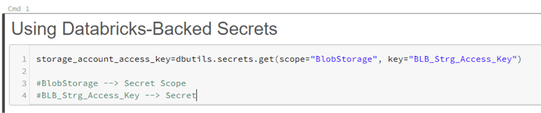 Command1 in Azure Databricks Notebook