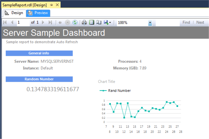 Just 20 items are maintained in the SSRS Report