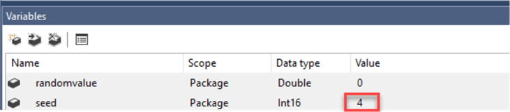 seed and variables