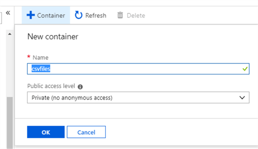 Enter new container name