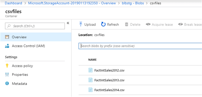 Transfer On-Premises Files to Azure Blob Storage