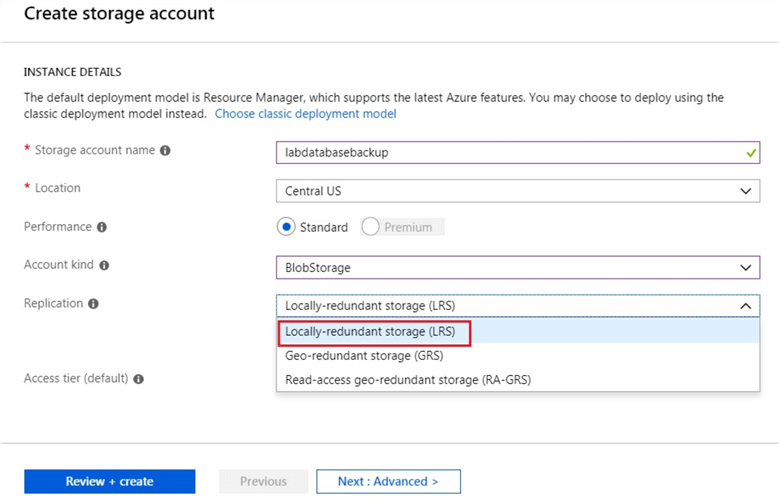 Configure Replication for Storage Account