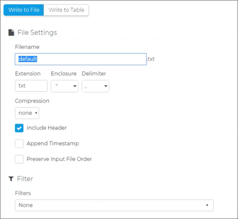 Write to a File in Unison as an Output Task
