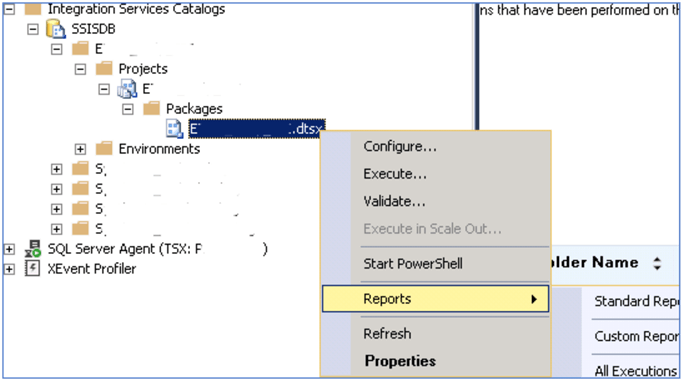 SSIS catalog