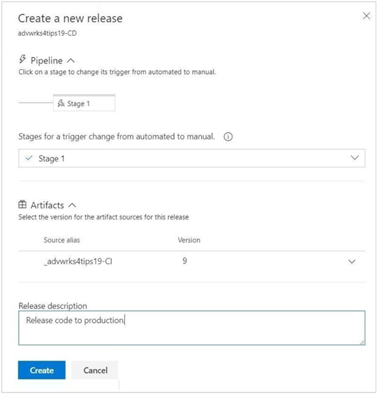 Test - Release Pipeline - Execute the release pipeline.
