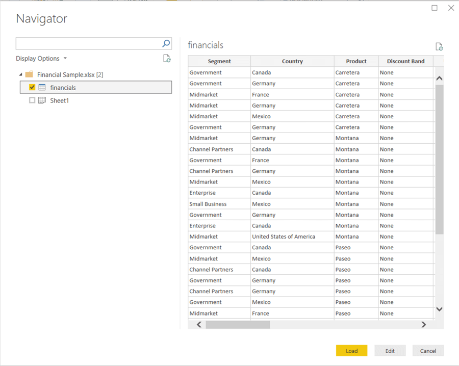 Data Range - This image shows on how to select the data range in Navigator window