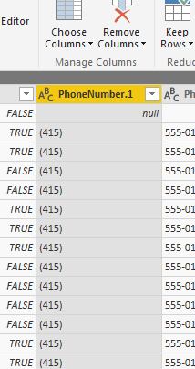 Power Query - splitted column data