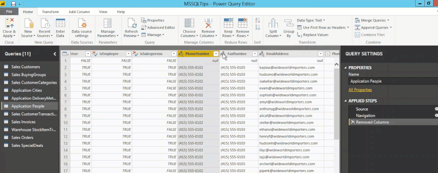 Power Query - Split columns by delimiter animated