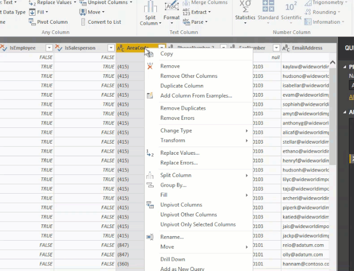 Power Query - Replace values animated