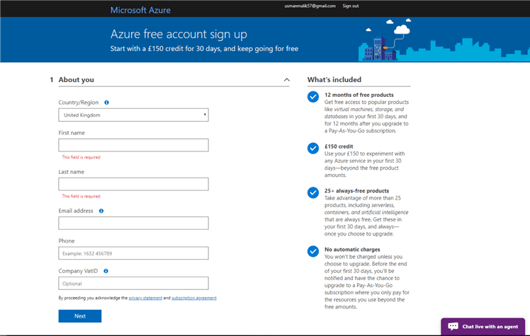 Azure ML Service User Data