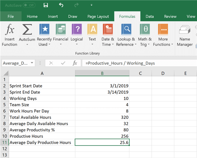 Burndown Chart in Excel from Scratch