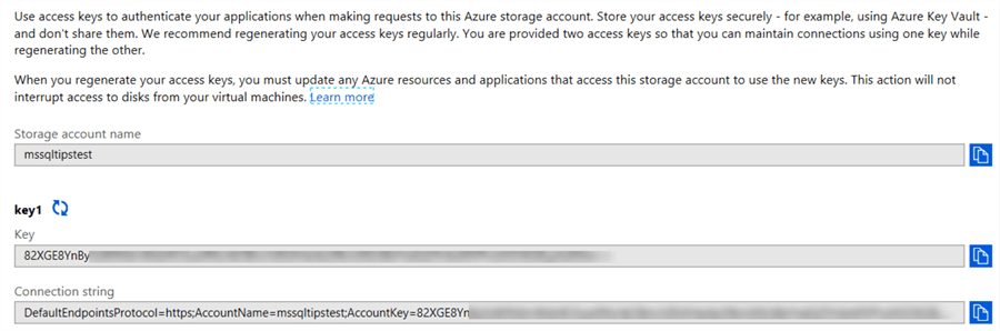 account keys