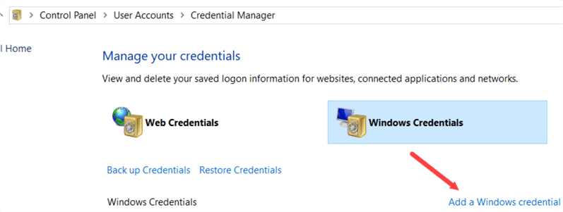add a credential