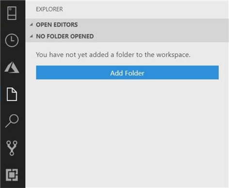 Azure Data Studio - Install Program - 
Add a local folder to the current workspace.