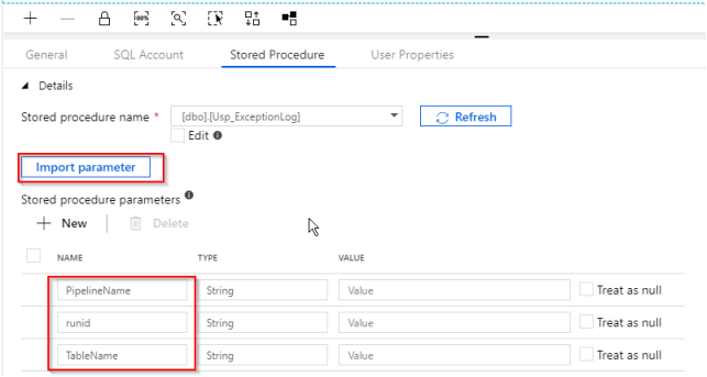 import parameter