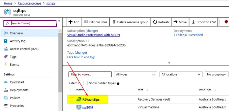 Restore SQL Server Databases on Azure VM with Azure Backup