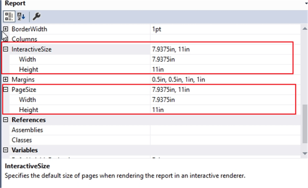 Page Sizes
