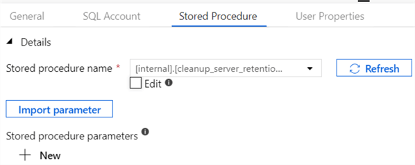config stored proc