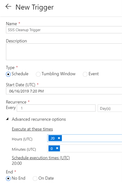 schedule trigger