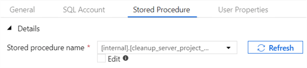 configure new stored proc