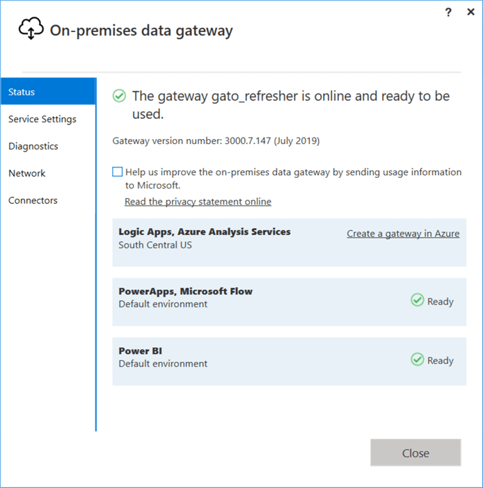 data gateway console 3