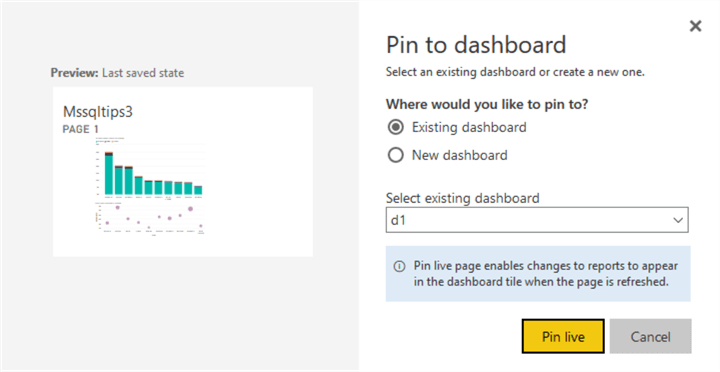 select dashboard