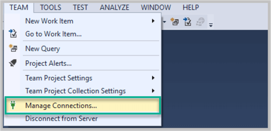 Managing Azure DevOps Project connections.