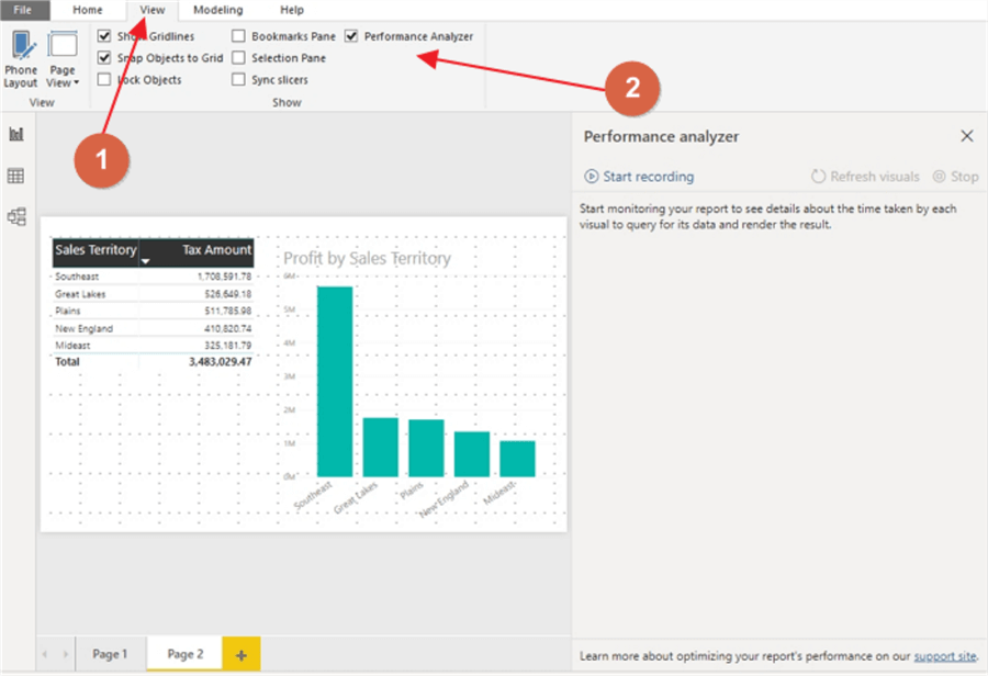 Enable Performance Analyzer