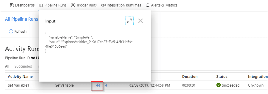 all pipeline runs