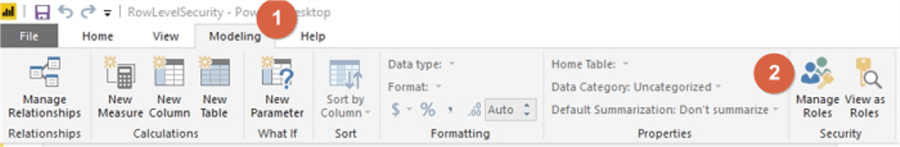 Modeling Tab