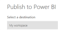 destination workspace