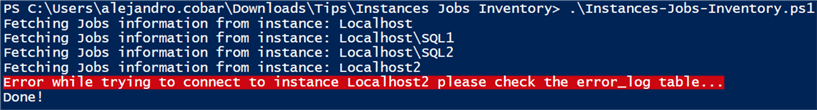 Inventory SQL Server Agent Jobs for all Instances with PowerShell