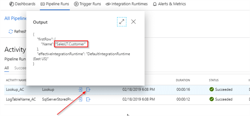 Azure Data Factory Lookup Activity Example