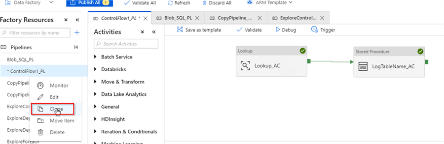 Azure Data Factory Lookup Activity Example